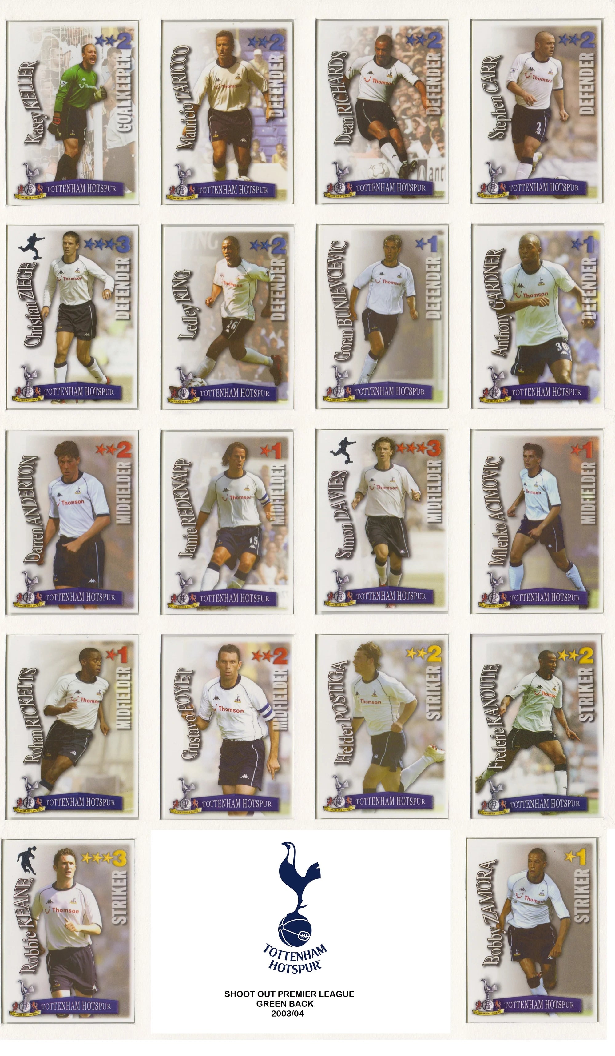 TOTTENHAM HOTSPUR - LOT - SHOOT OUT - 3 ÅRGANGER