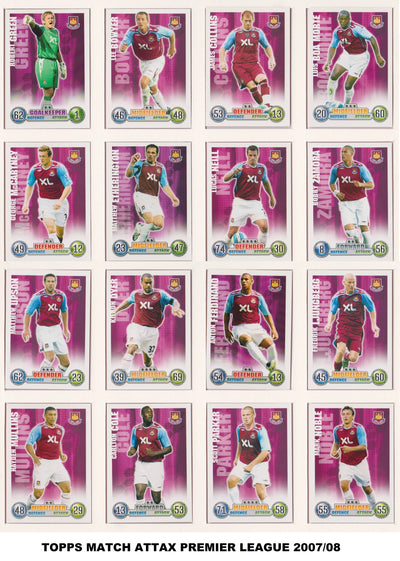 WEST HAM UNITED - "SUPERLOT" - MATCH ATTAX - 11 LAGSETT