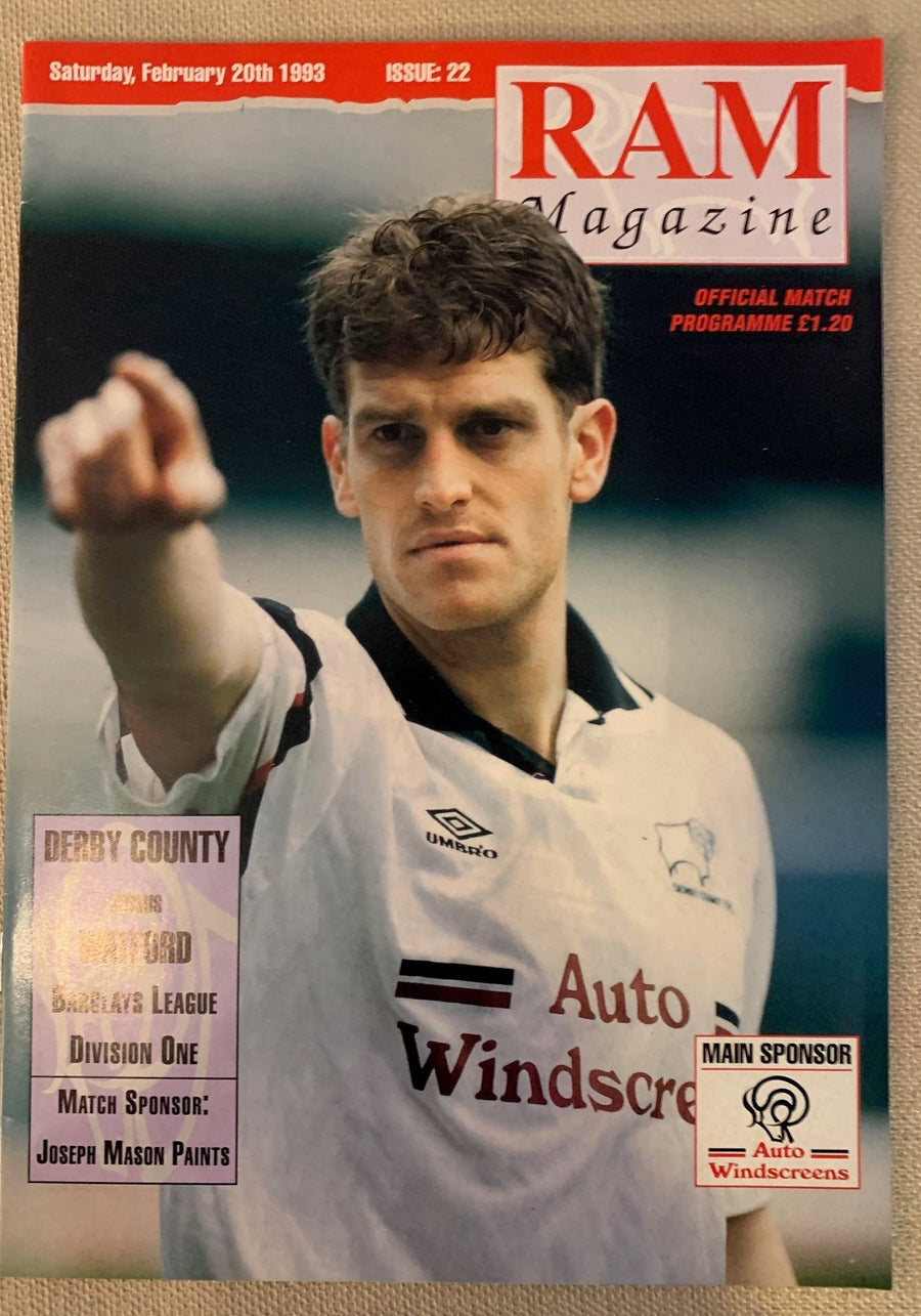 1993-20.02 - DERBY COUNTY VS WATFORD