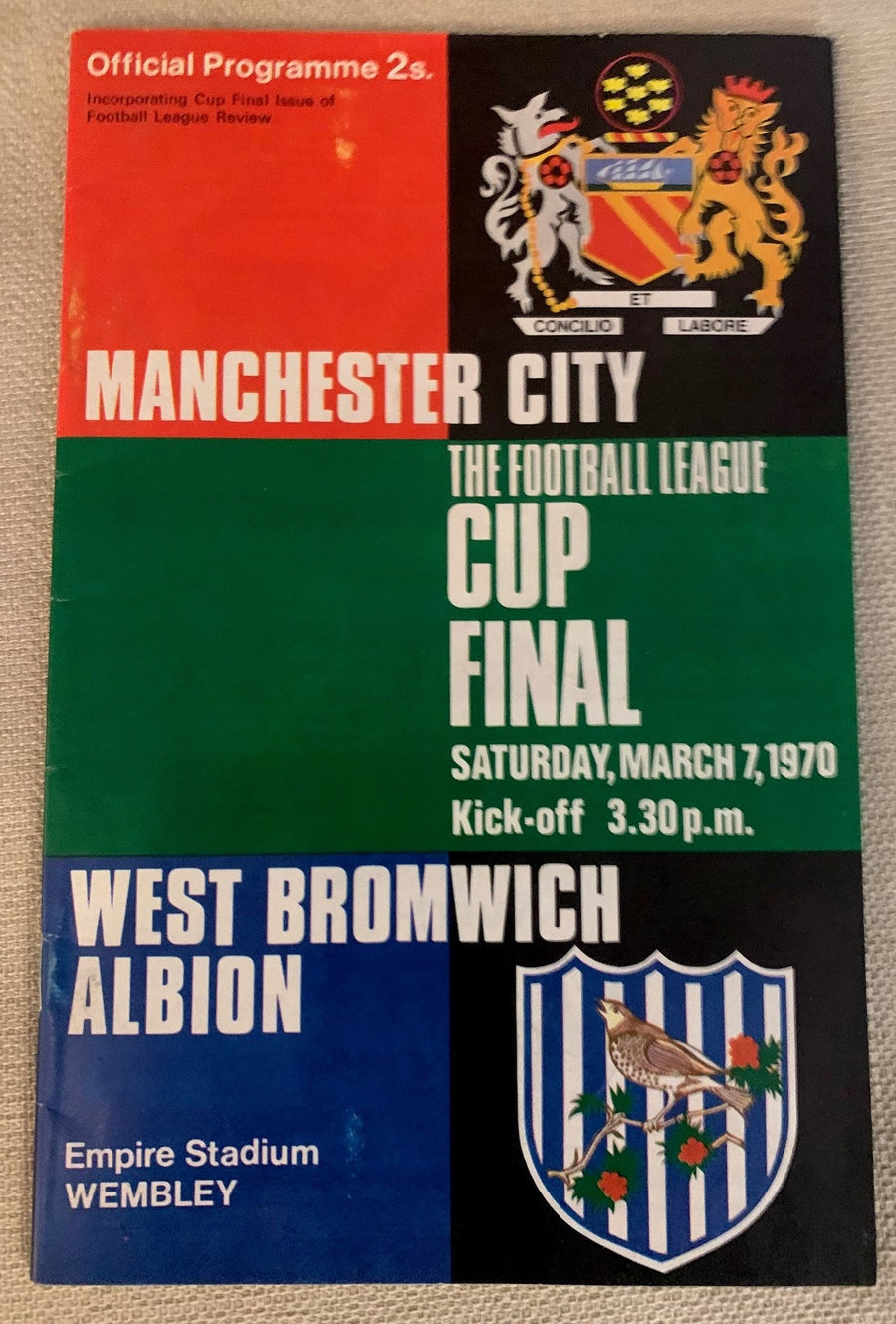 MANCHESTER CITY - 1970-09.03 - MANCHESTER CITY VS WEST BROMWICH ALBION - LEAGUE-CUP FINALE -2S