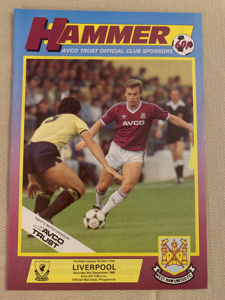 1986-06.09 - WEST HAM UNITED - LIVERPOOL