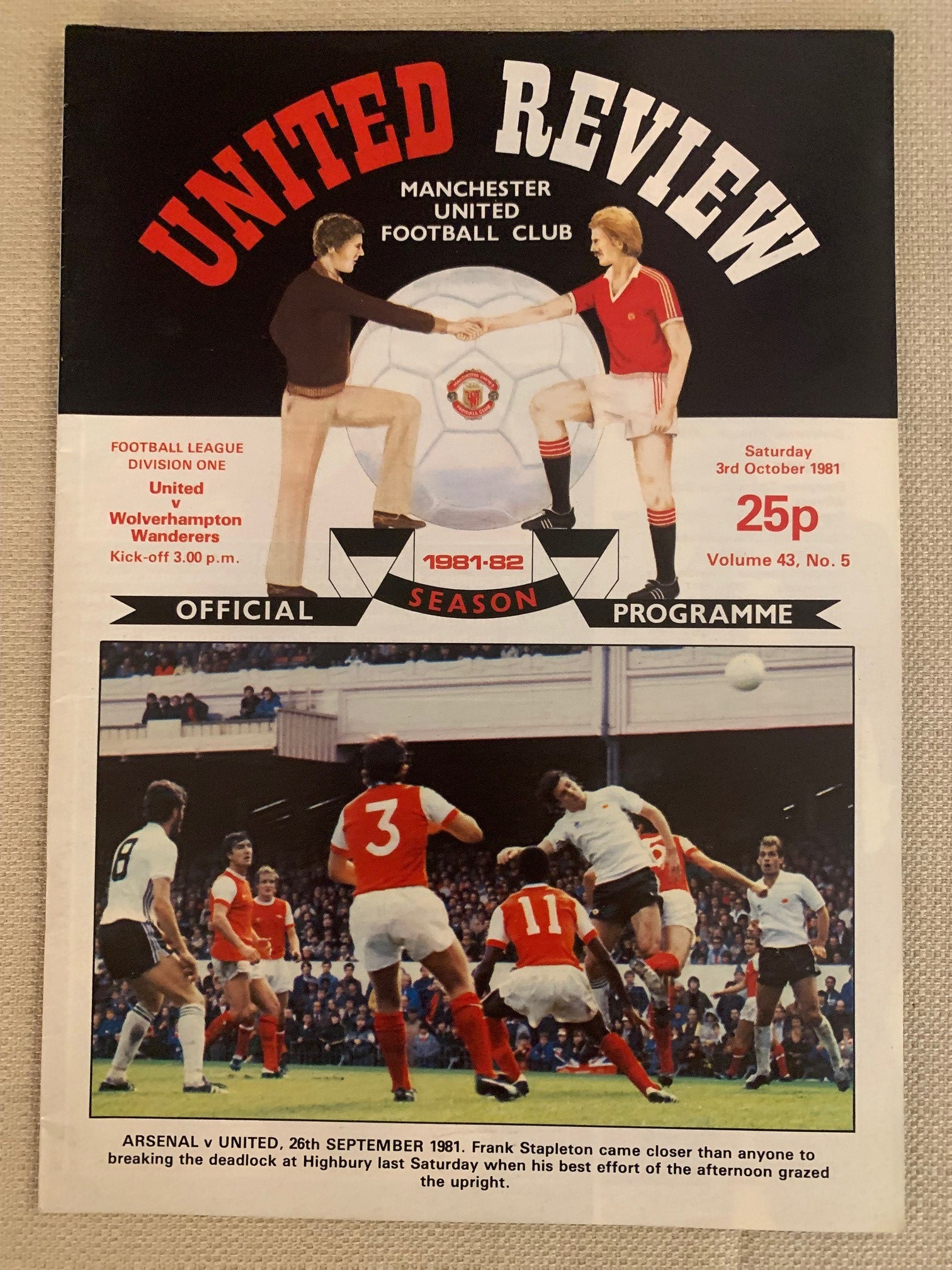 1981-02.10 - MANCHESTER UNITED VS WOLVERHAMPTON WANDERERS