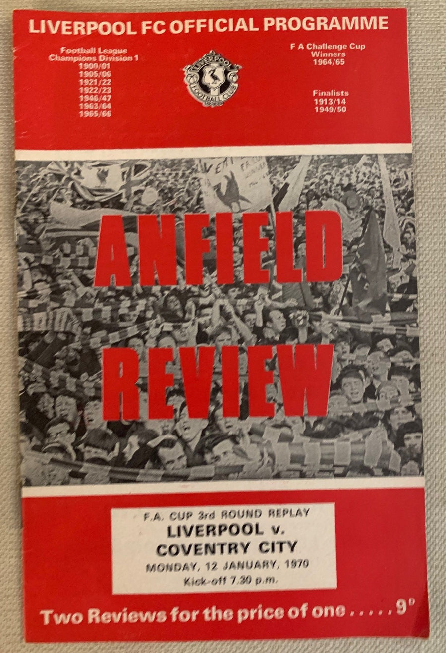 1970-12.01 - LIVERPOOL VS  COVENTRY CITY