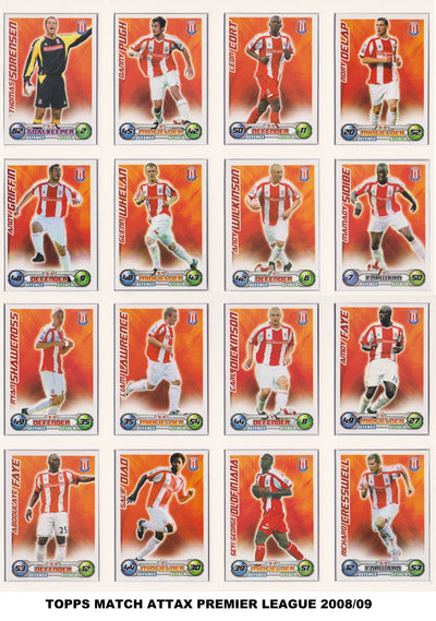 STOKE CITY - "SUPERLOT" - MATCH ATTAX - 7 LAGSETT