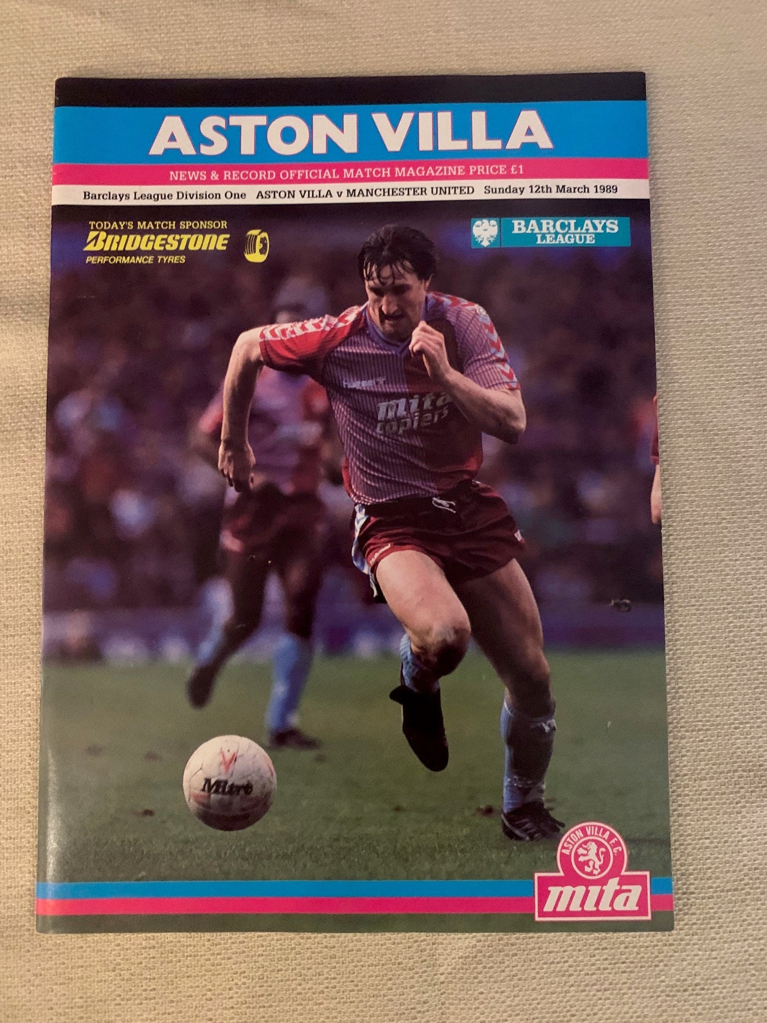 1989-12.03 - ASTON VILLA VS MANCHESTER UNITED