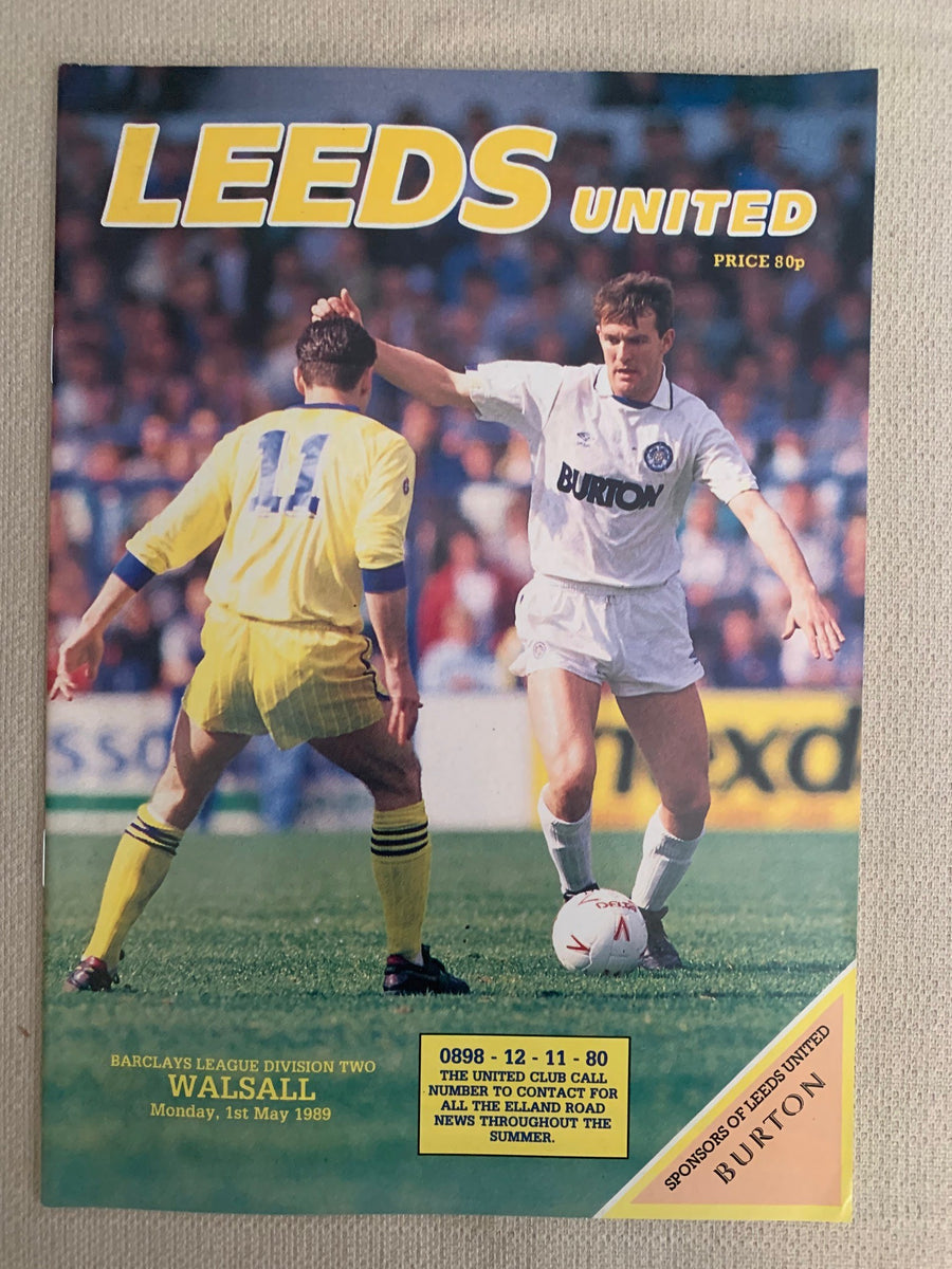 1989-01.05 - LEEDS UNITED VS WALSALL