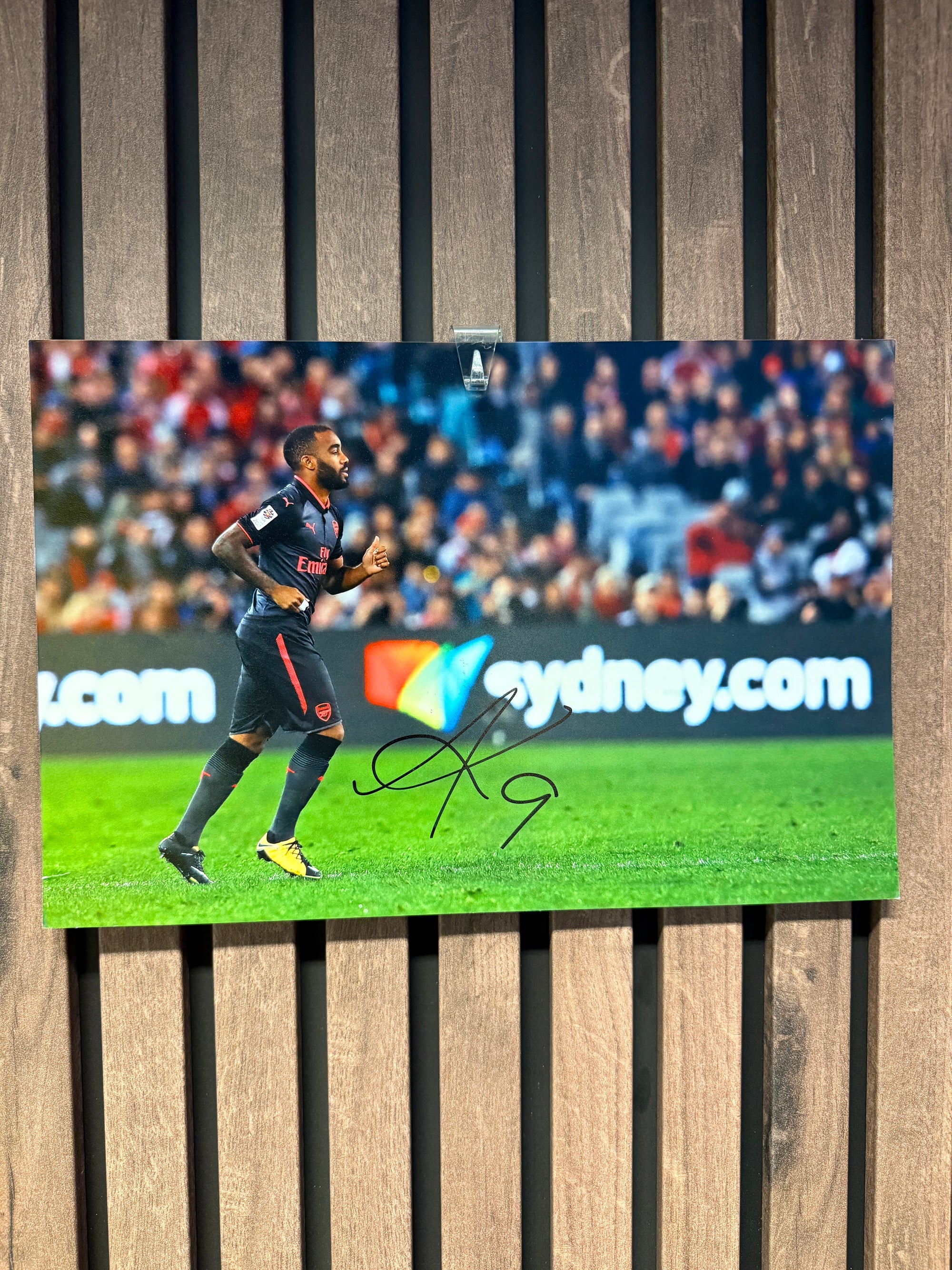 ARSENAL - ALEXANDRE LACAZETTE - SIGNERT BILDE MED EKTEHETSBEVIS/COA