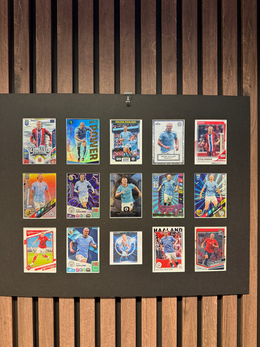 ERLING BRAUT HAALAND - FOTBALLKORTMONTAGE - NORGE X MANCHESTER CITY - FERDIG INNRAMMET