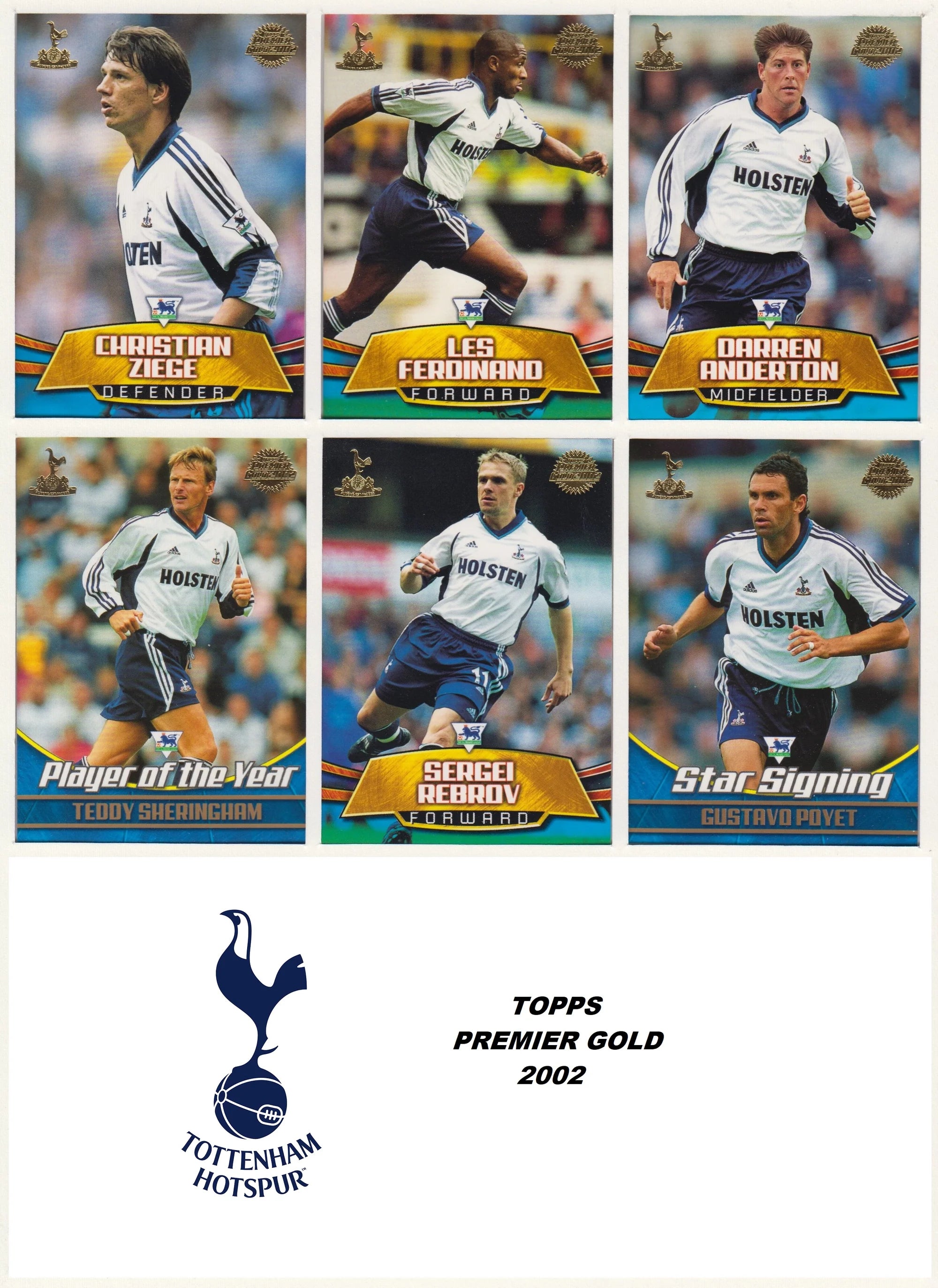 TOTTENHAM HOTSPUR - MERLIN/PREMIER GOLD LOT - 5 LAGSETT
