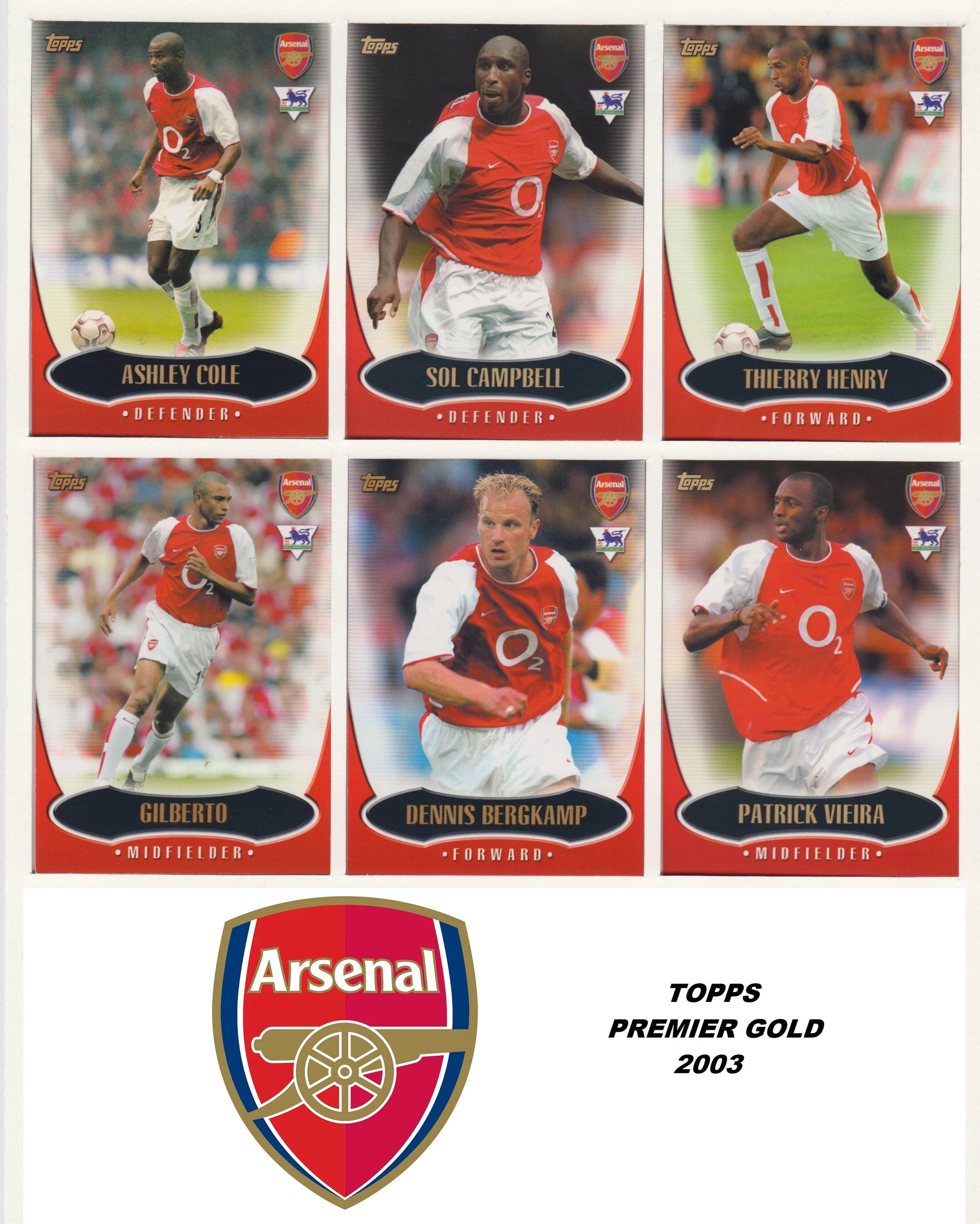 ARSENAL - LAGSETT LOT - PREMIER GOLD - 5 ÅRGANGER