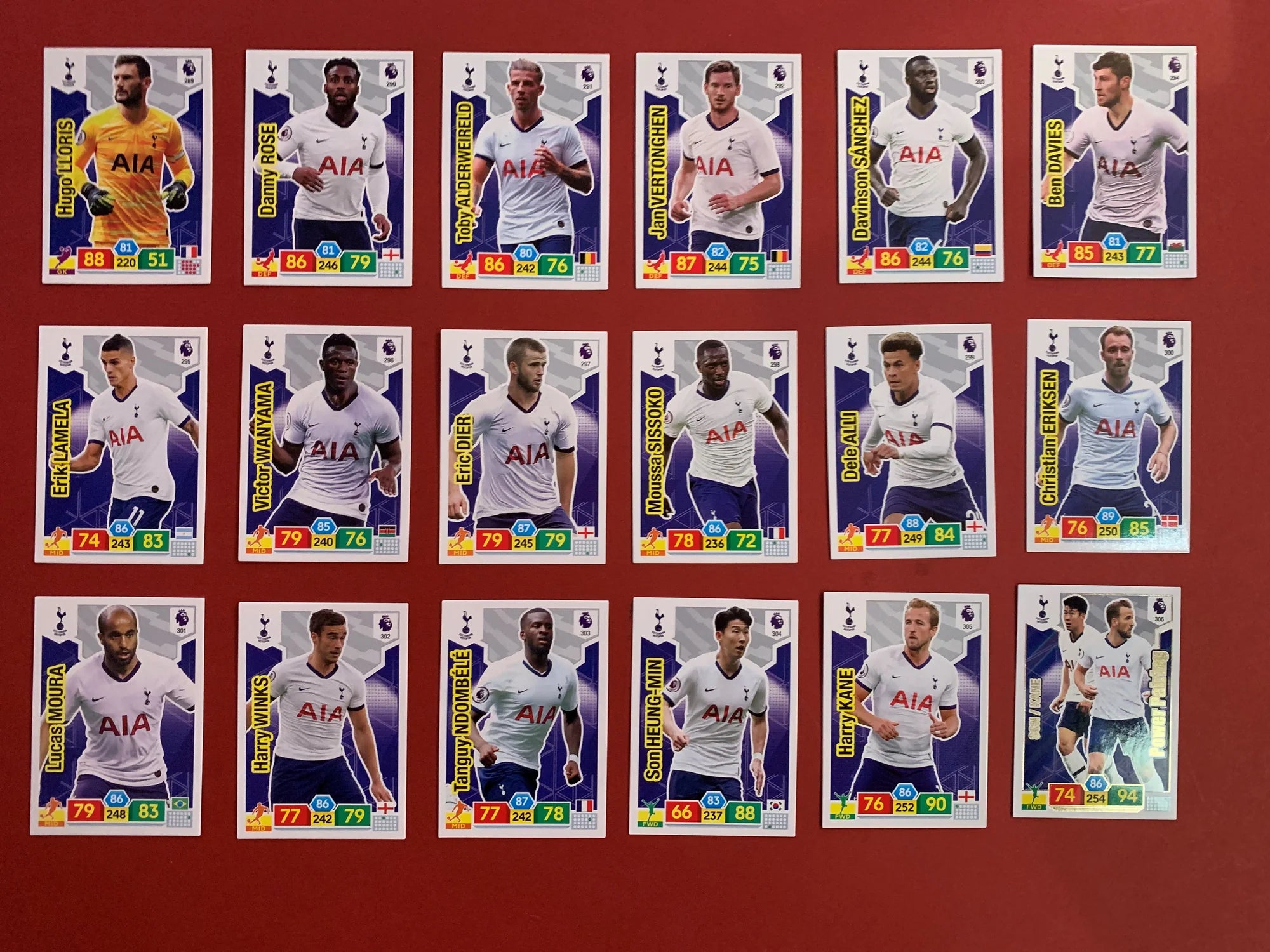 TOTTENHAM HOTSPUR - LOT - PREMIER LEAGUE - 6 LAGSETT