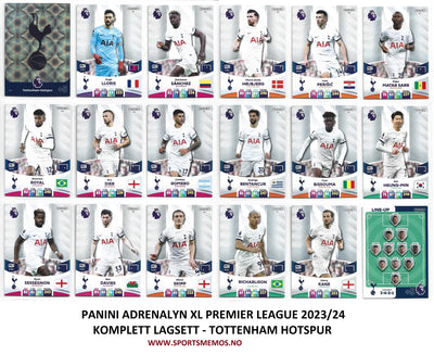 TOTTENHAM HOTSPUR - LOT - PREMIER LEAGUE - 6 LAGSETT