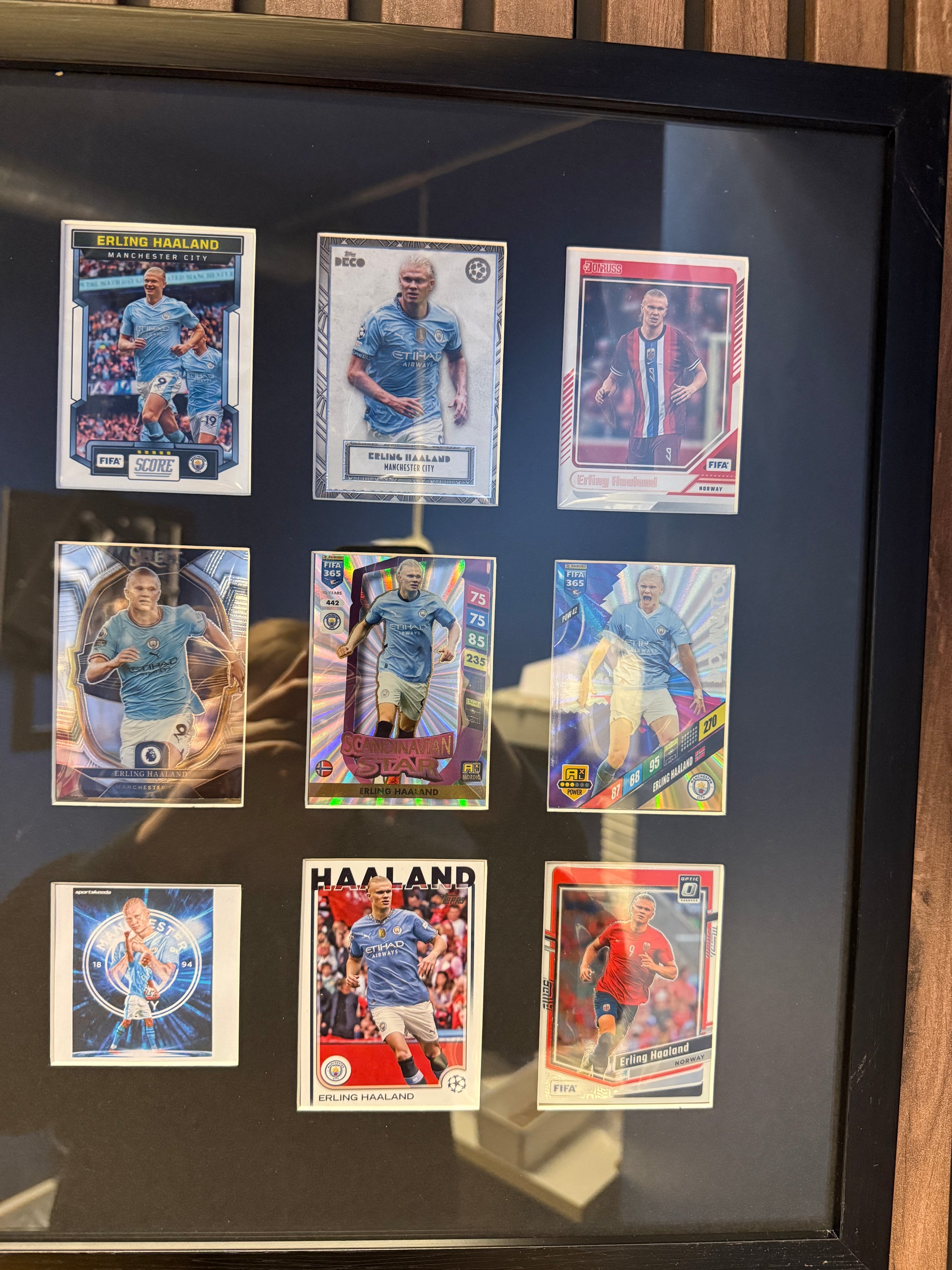 ERLING BRAUT HAALAND - FOTBALLKORTMONTAGE - NORGE X MANCHESTER CITY - FERDIG INNRAMMET