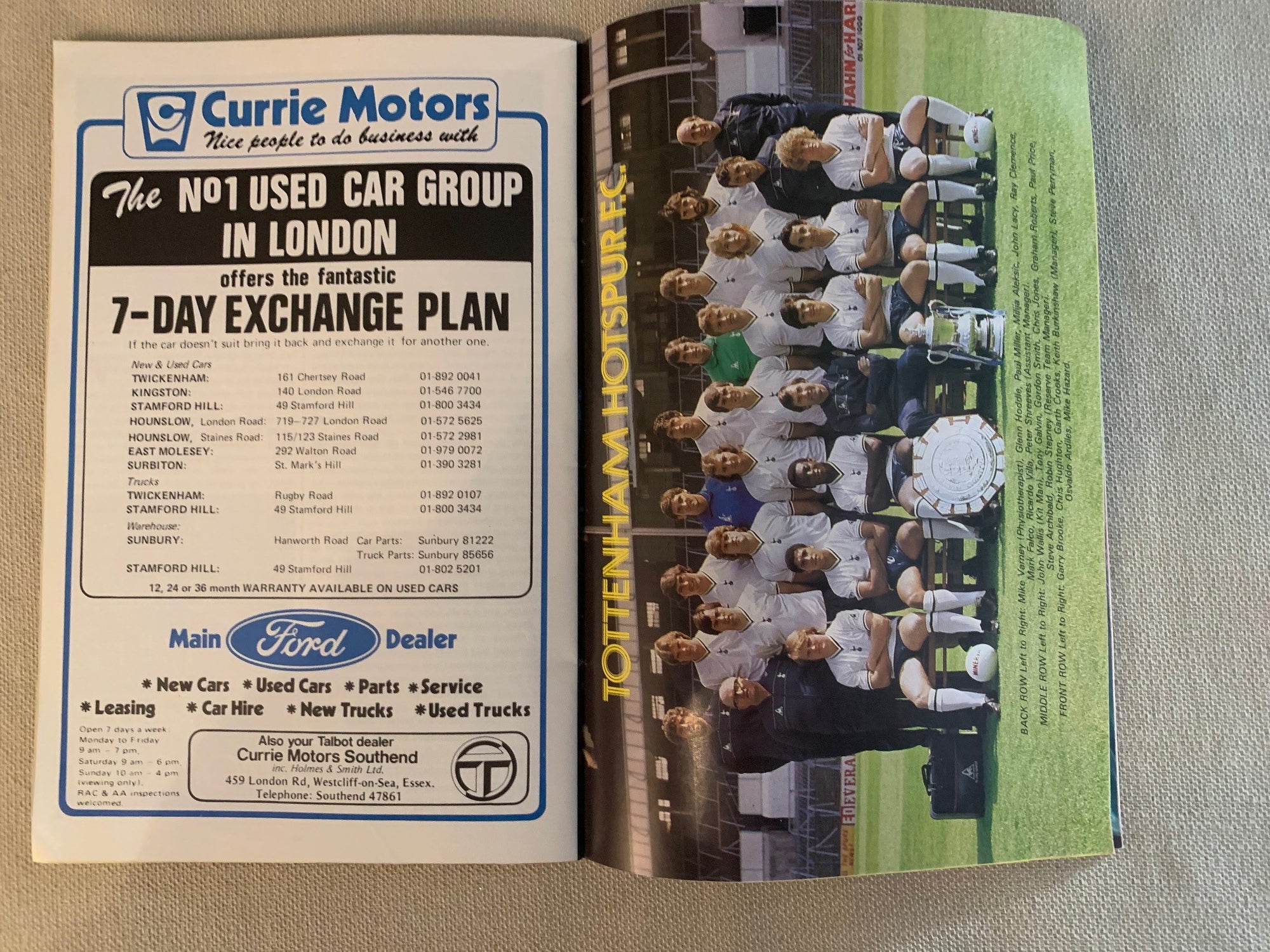 TOTTENHAM HOTSPUR - 1982- 22.05 - QUEENS PARK RANGERS VS TOTTENHAM HOTSPUR - FA CUP FINAL 1982