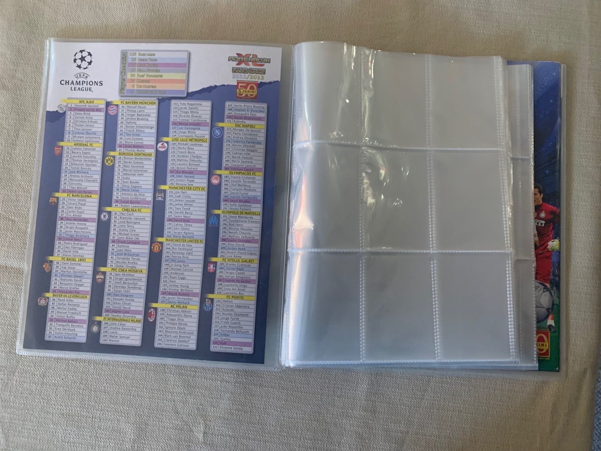 PANINI ADRENALYN XL CHAMPIONS LEAGUE 2011/12 - ORGINAL SAMLEPERM - MED PERSONLIG RABATTKODE