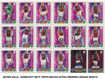 ASTON VILLA - LOT - MATCH ATTAX - 8 LAGSETT