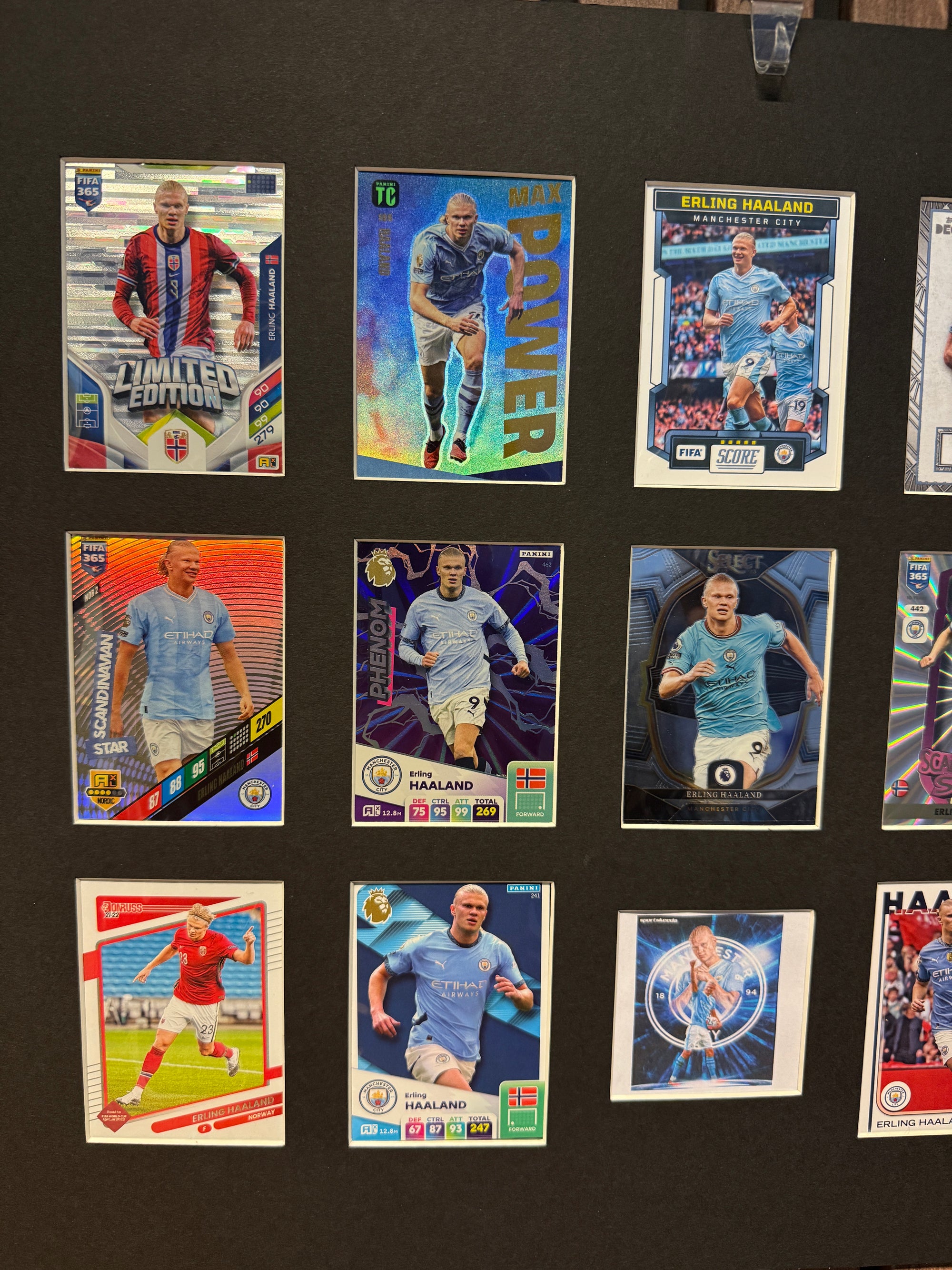 ERLING BRAUT HAALAND - FOTBALLKORTMONTAGE - NORGE X MANCHESTER CITY - FERDIG INNRAMMET