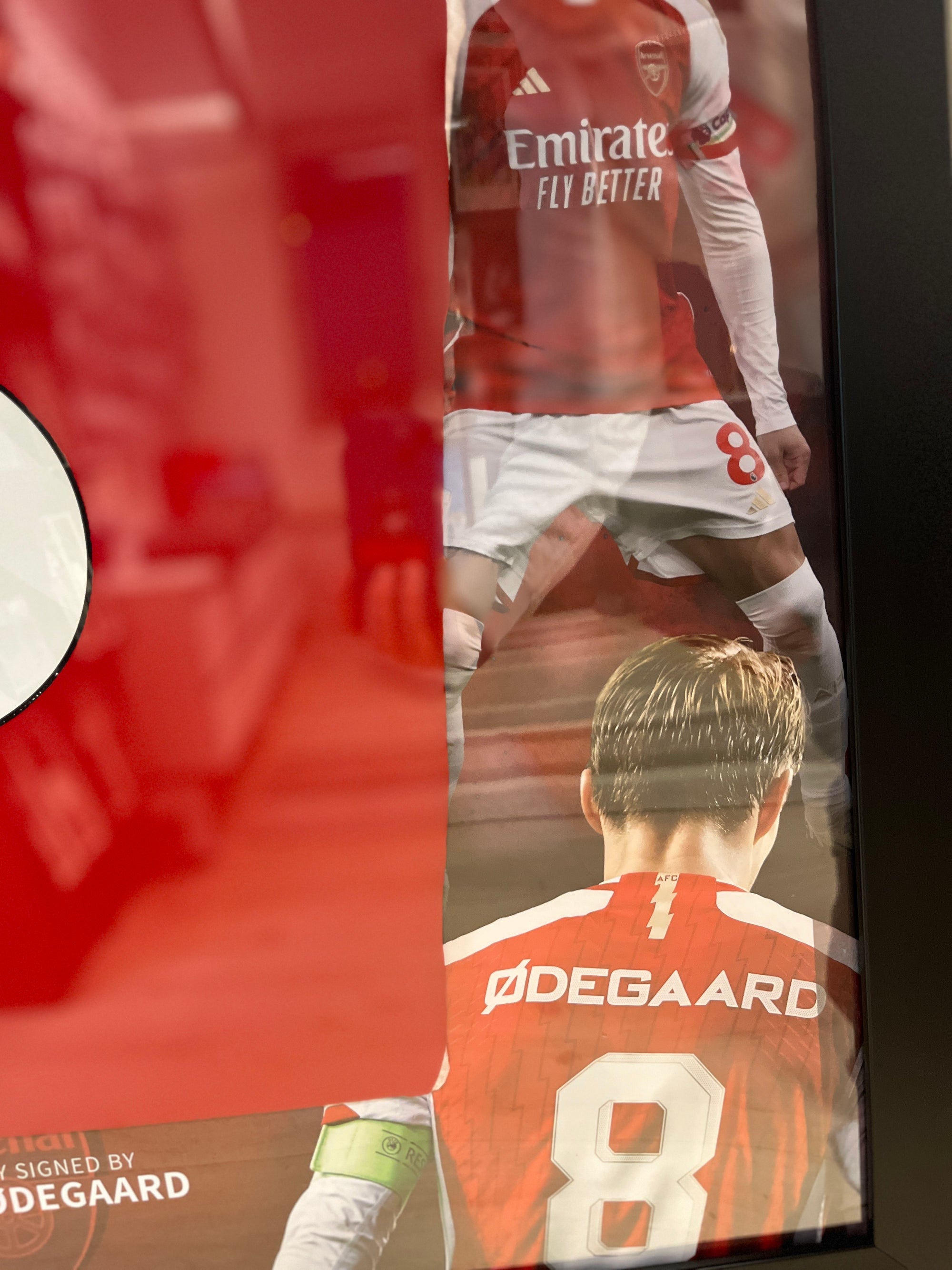 MARTIN ØDEGAARD - FERDIG INNRAMMET DRAKT "ART-FRAME" MED EKTEHETSBEVIS/COA