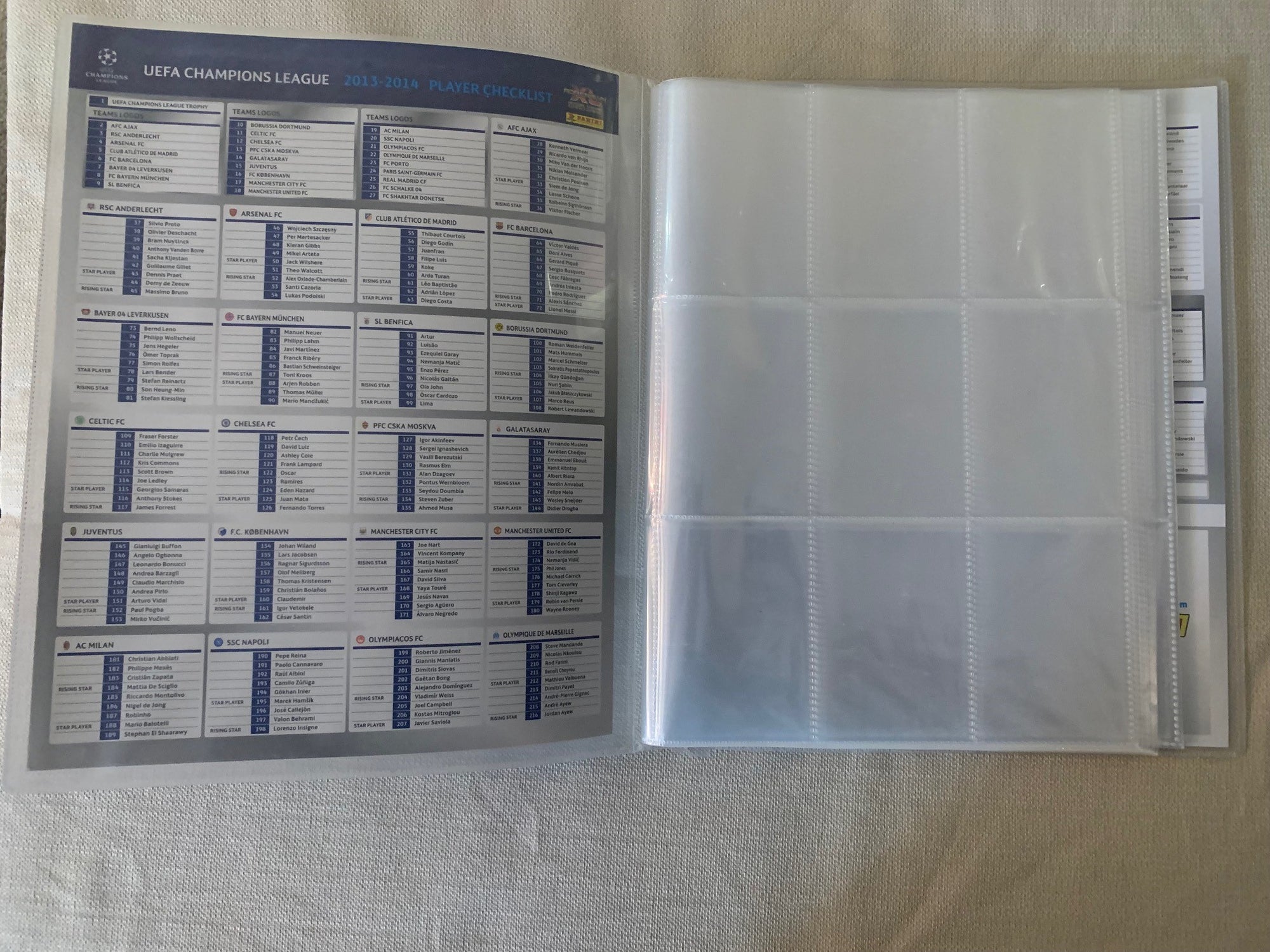 PANINI ADRENALYN XL CHAMPIONS LEAGUE 2013/14 - ORGINAL SAMLEPERM - MED PERSONLIG RABATTKODE