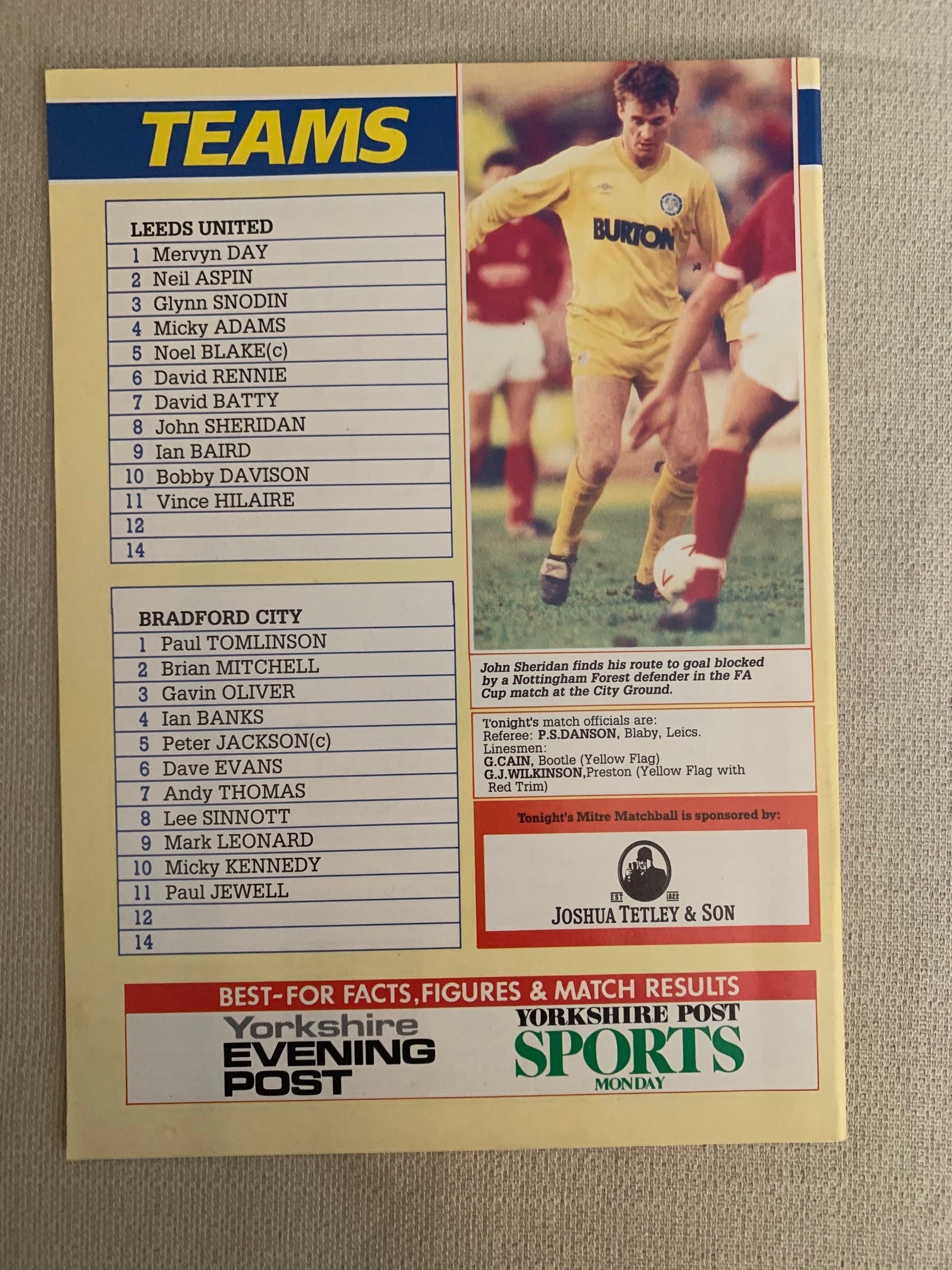 1989-01.03 - LEEDS UNITED VS BRADFORD CITY