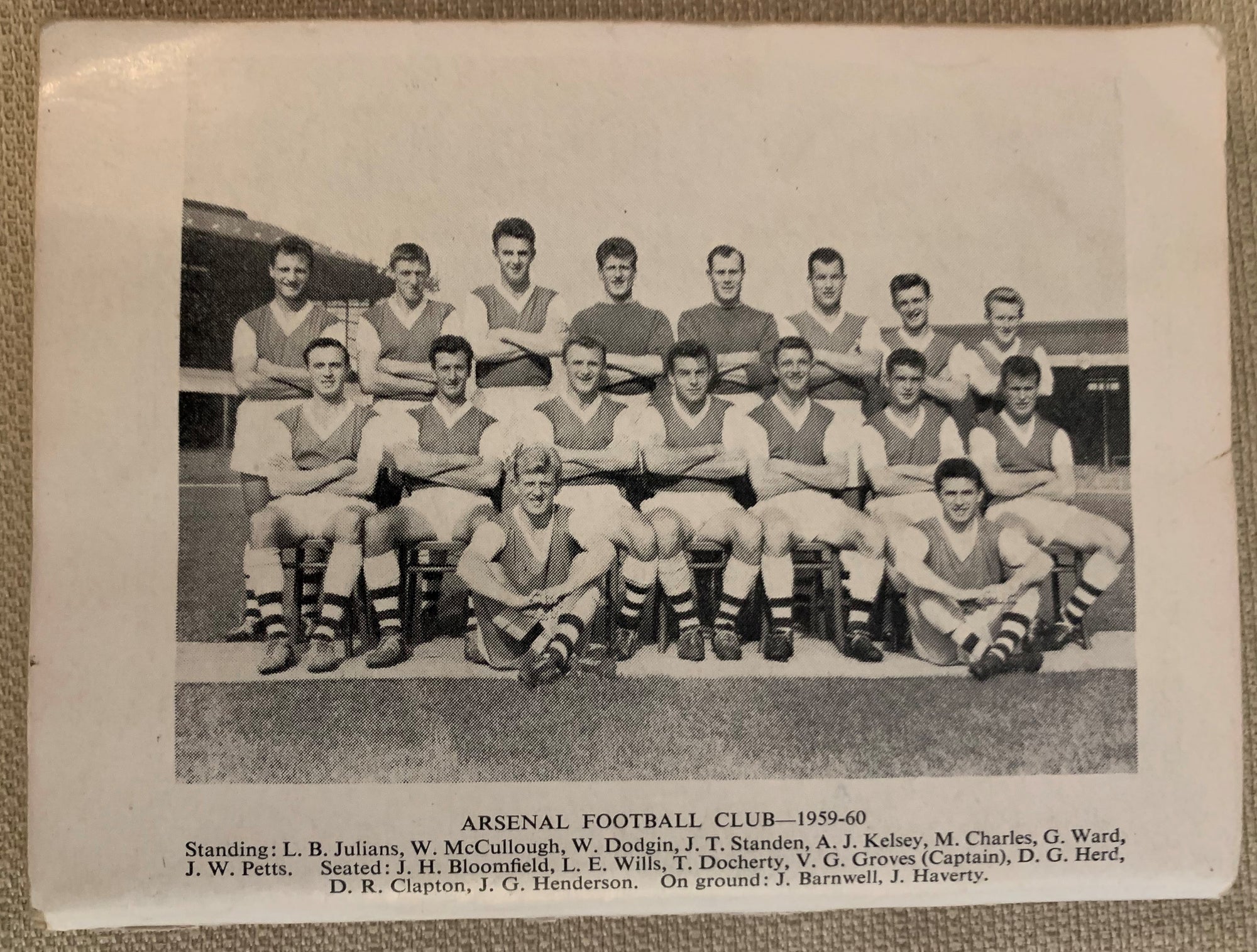 ARSENAL - 1960/61- ARSENAL OFFICIAL HANDBOOK SEASON 1960/61