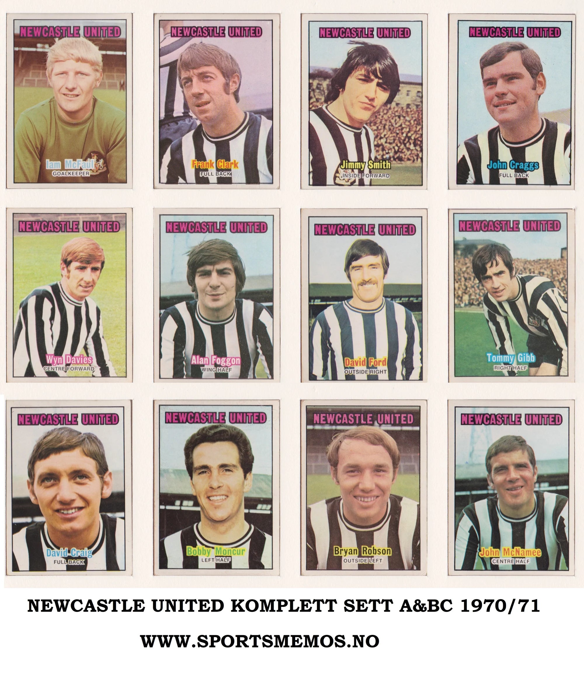 NEWCASTLE UNITED - "VINTAGE-SUPERLOT" - A&BC & TOPPS