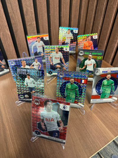 TOTTENHAM HOTSPUR - LOT - PANINI MOSAIC - PARALLELLER, INSERTS OG LAGSETT