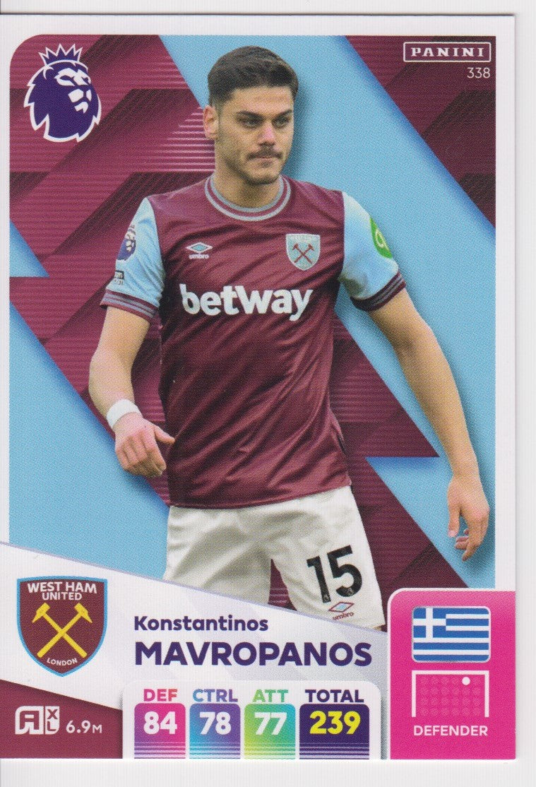 338. KONSTANTINOS MAVROPANOS  -  WEST HAM UNITED