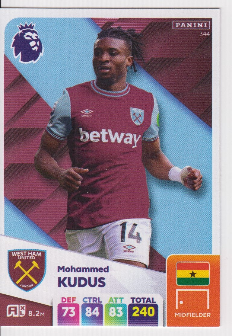 344. MOHAMMED KUDUS  - WEST HAM UNITED