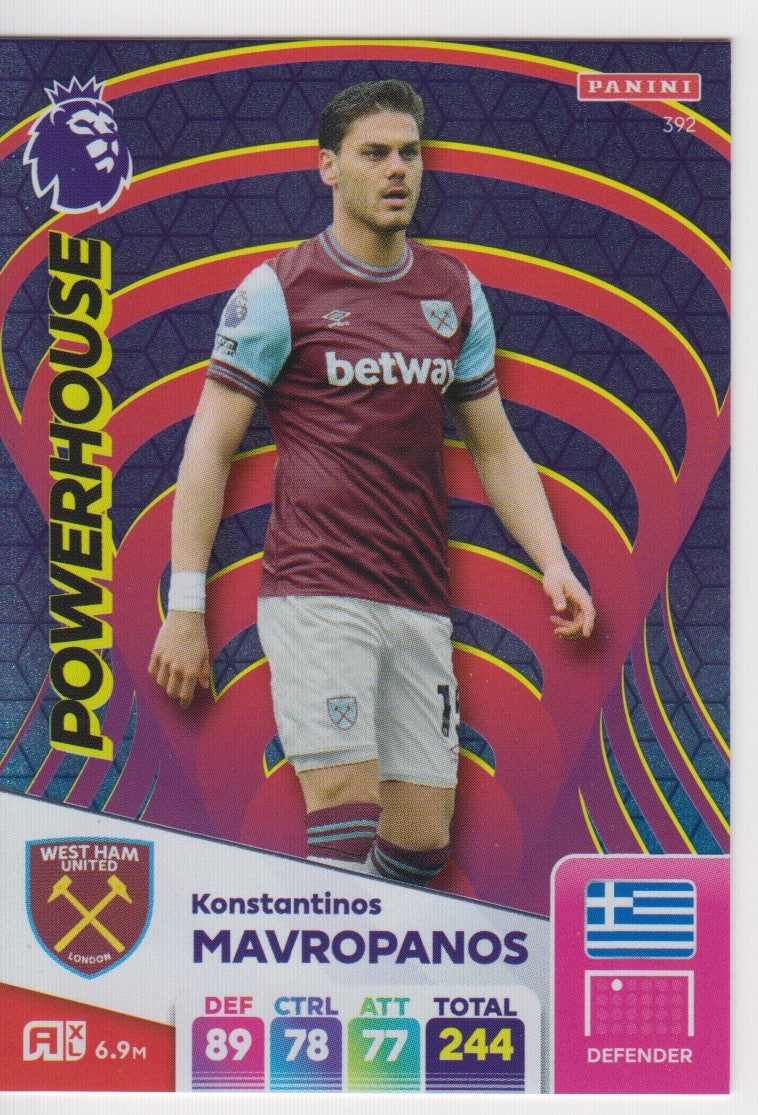 392. KONSTANTINOS MAVROPANOS - WEST HAM UNITED - POWERHOUSE
