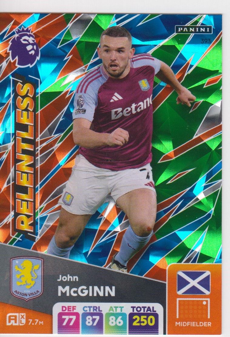 393. JOHN MCGINN - ASTON VILLA - RELENTLESS