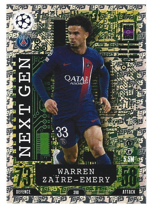 398. WARREN ZAIRE-EMERY - PARIS SAINT GERMAIN - NEXT GEN
