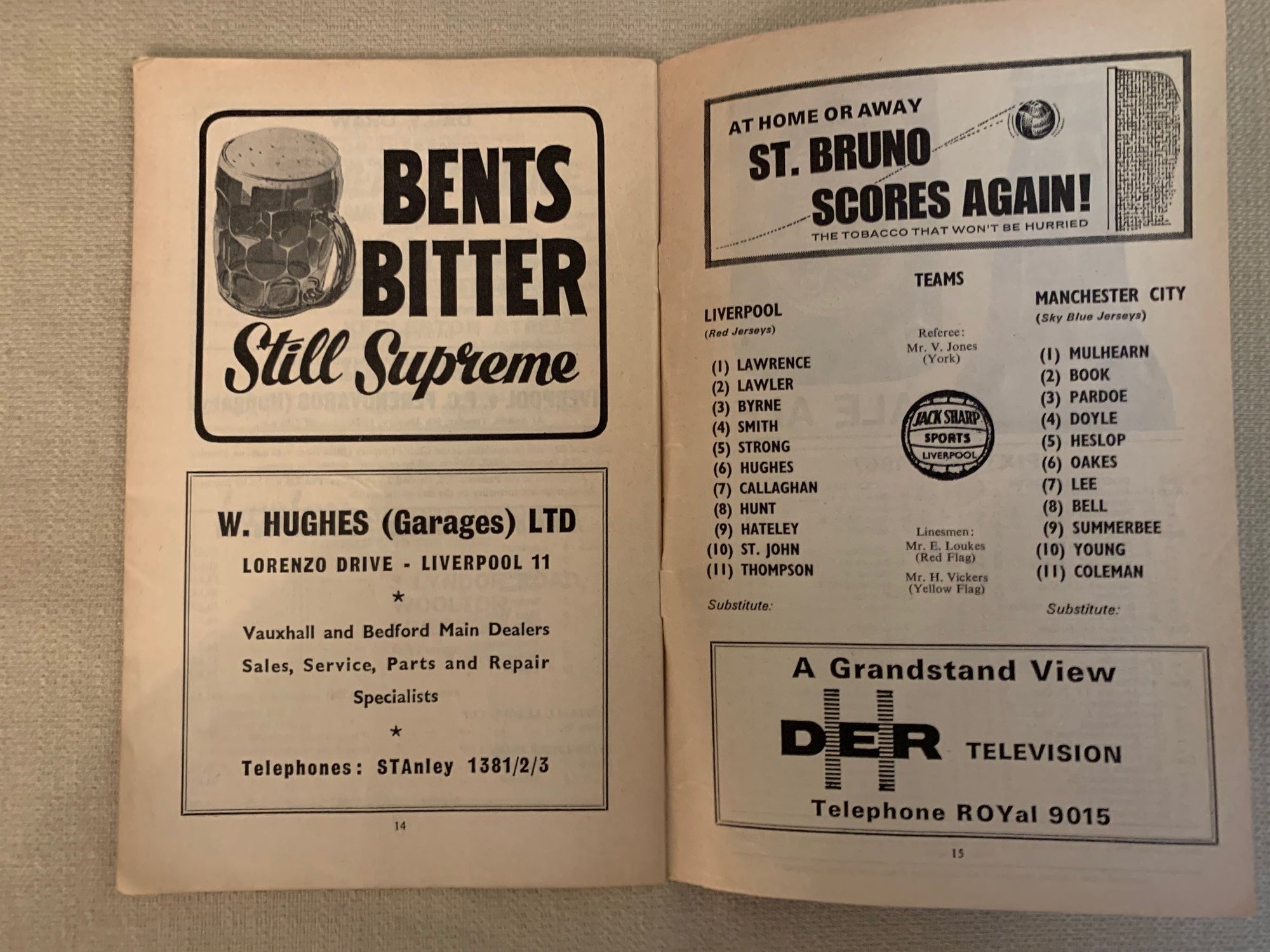1967-16.12 - LIVERPOOL VS  MANCHESTER CITY