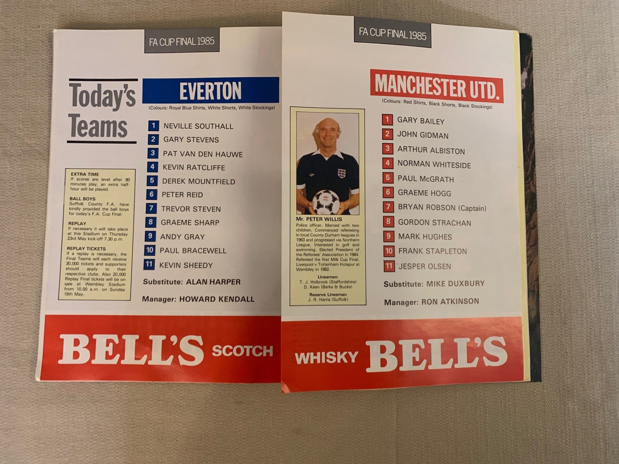 MANCHESTER UNITED - 1985-18.05 - MANCHESTER UNITED VS EVERTON - FA-CUP FINAL 1985