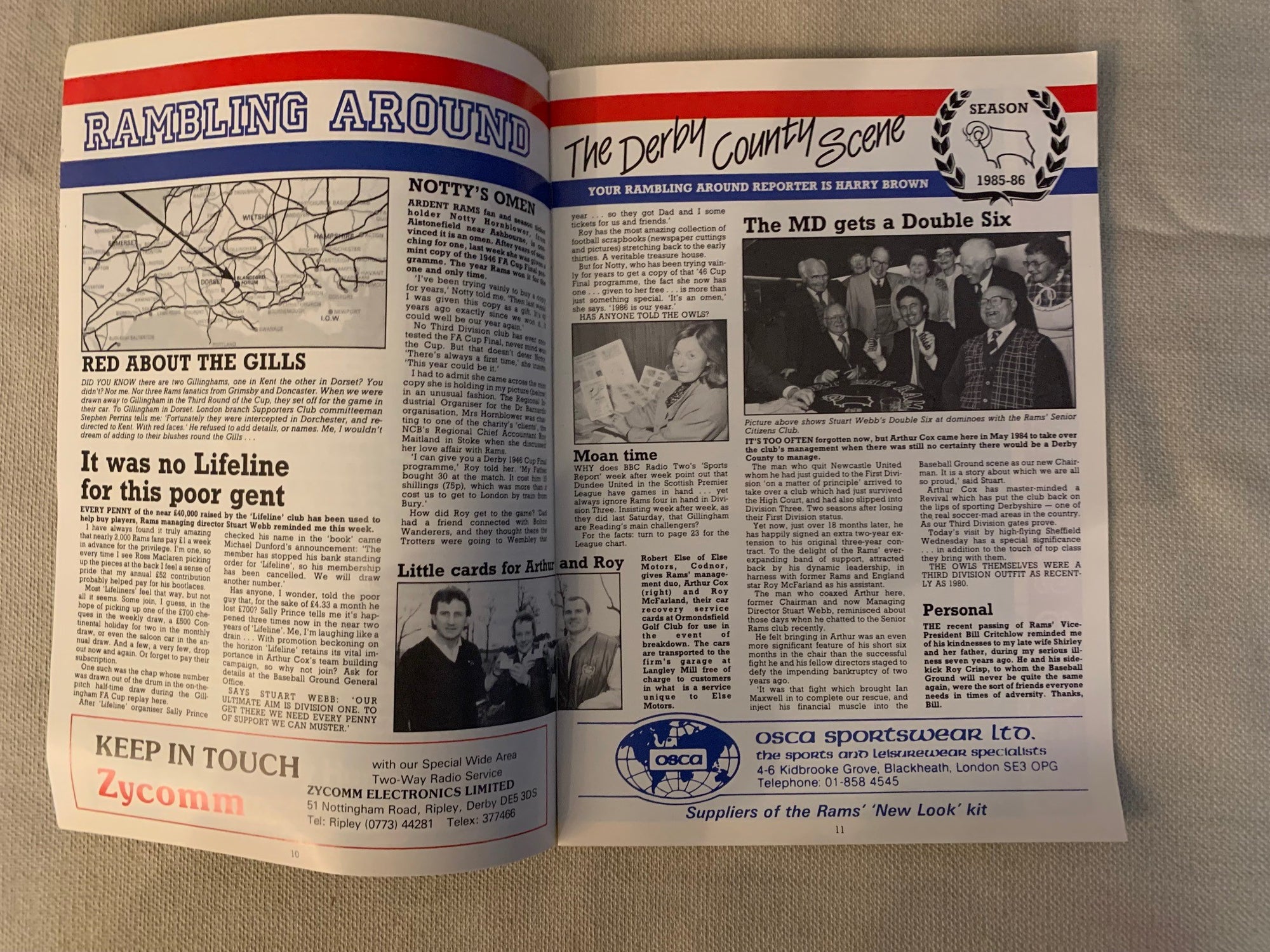 1986-15.02- 27.03 - DERBY COUNTY VS SHEFFIELD WEDNESDAY.