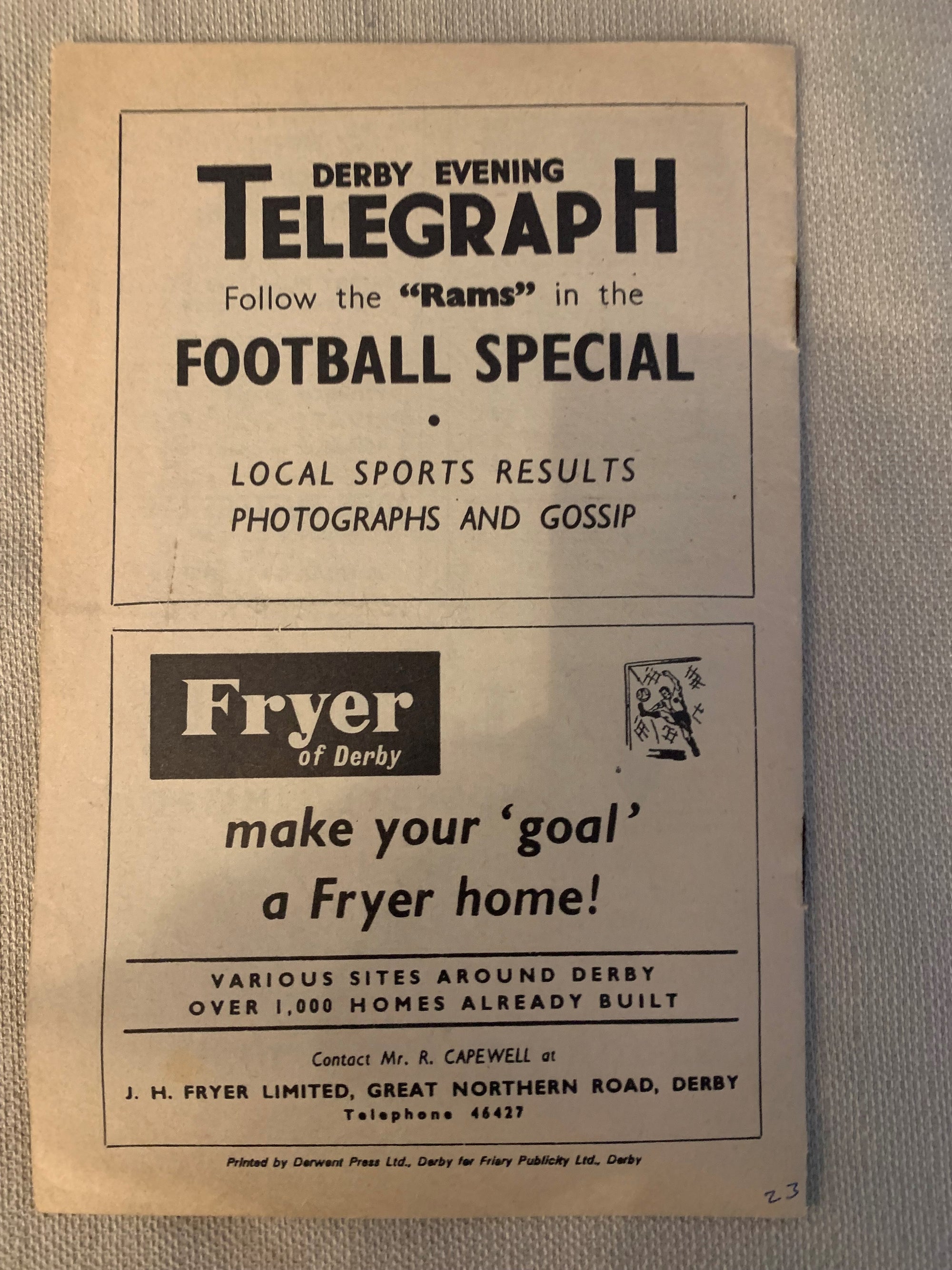 1967- 27.03 - DERBY COUNTY VS BRISTOL CITY