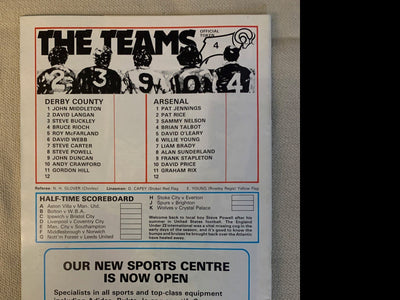 1979-08.09 -  DERBY COUNTY VS ARSENAL