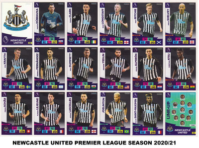 NEWCASTLE UNITED - LOT - PREMIER LEAGUE - 5 LAGSETT