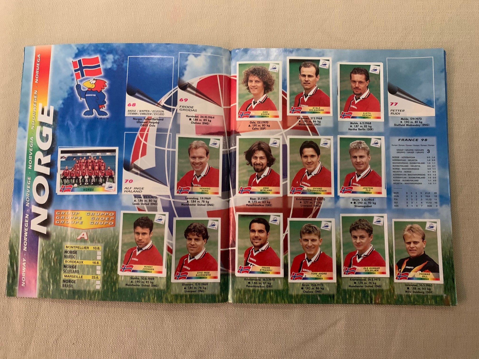 PANINI WORLD CUP FRANCE 1998 - STICKERS ALBUM