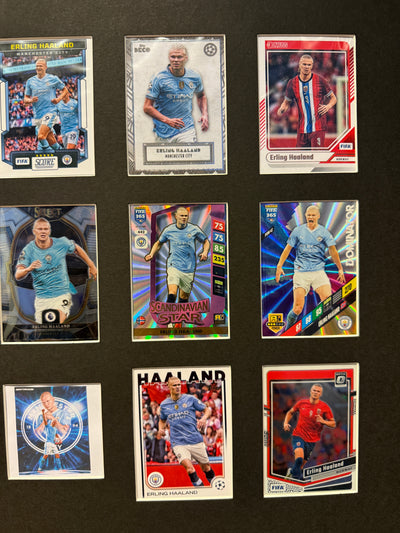 ERLING BRAUT HAALAND - FOTBALLKORTMONTAGE - NORGE X MANCHESTER CITY - FERDIG INNRAMMET