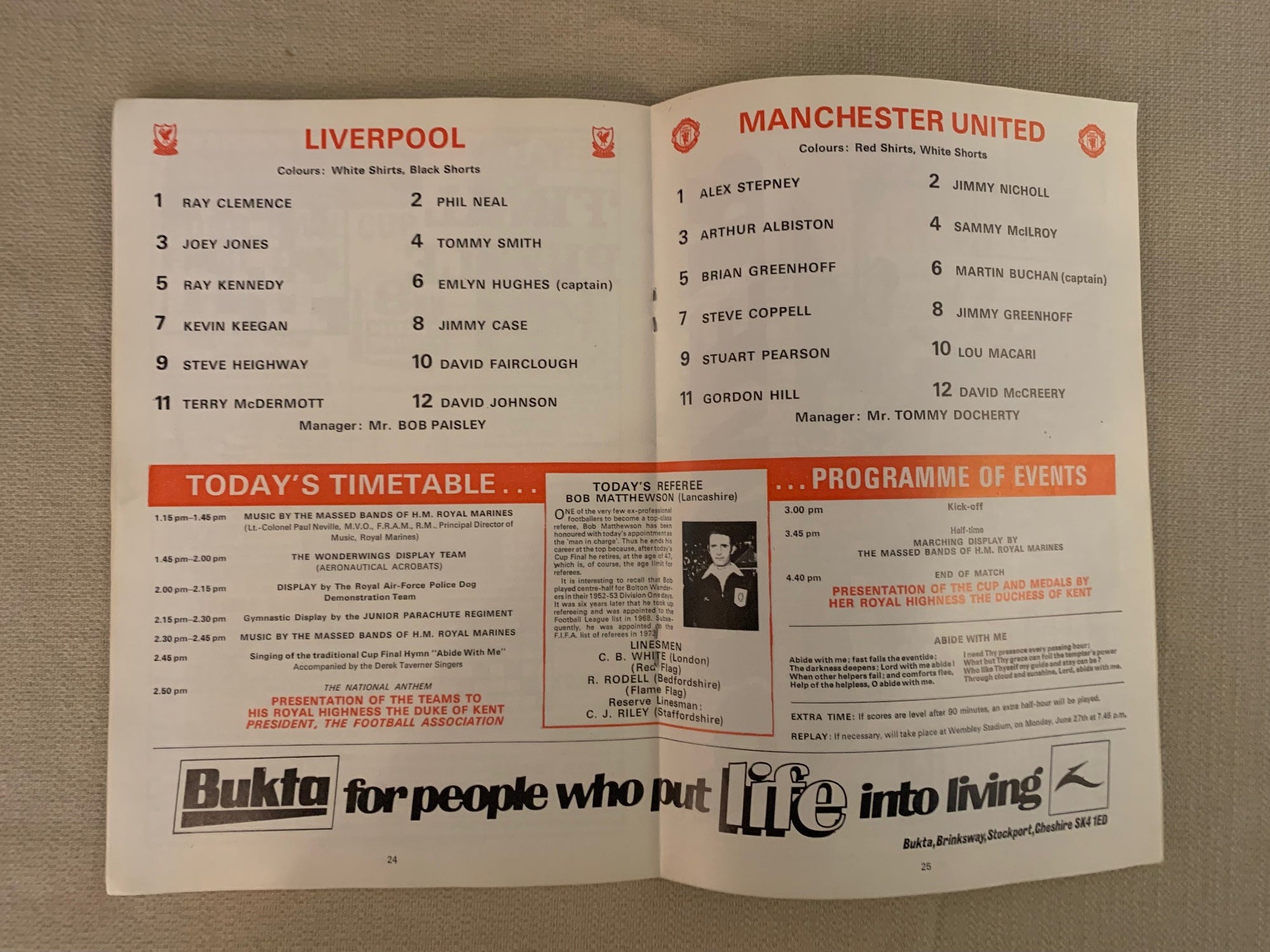 LIVERPOOL - 1977-21.05 - LIVERPOOL VS MANCHESTER UNITED - FA-CUP FINAL 1977