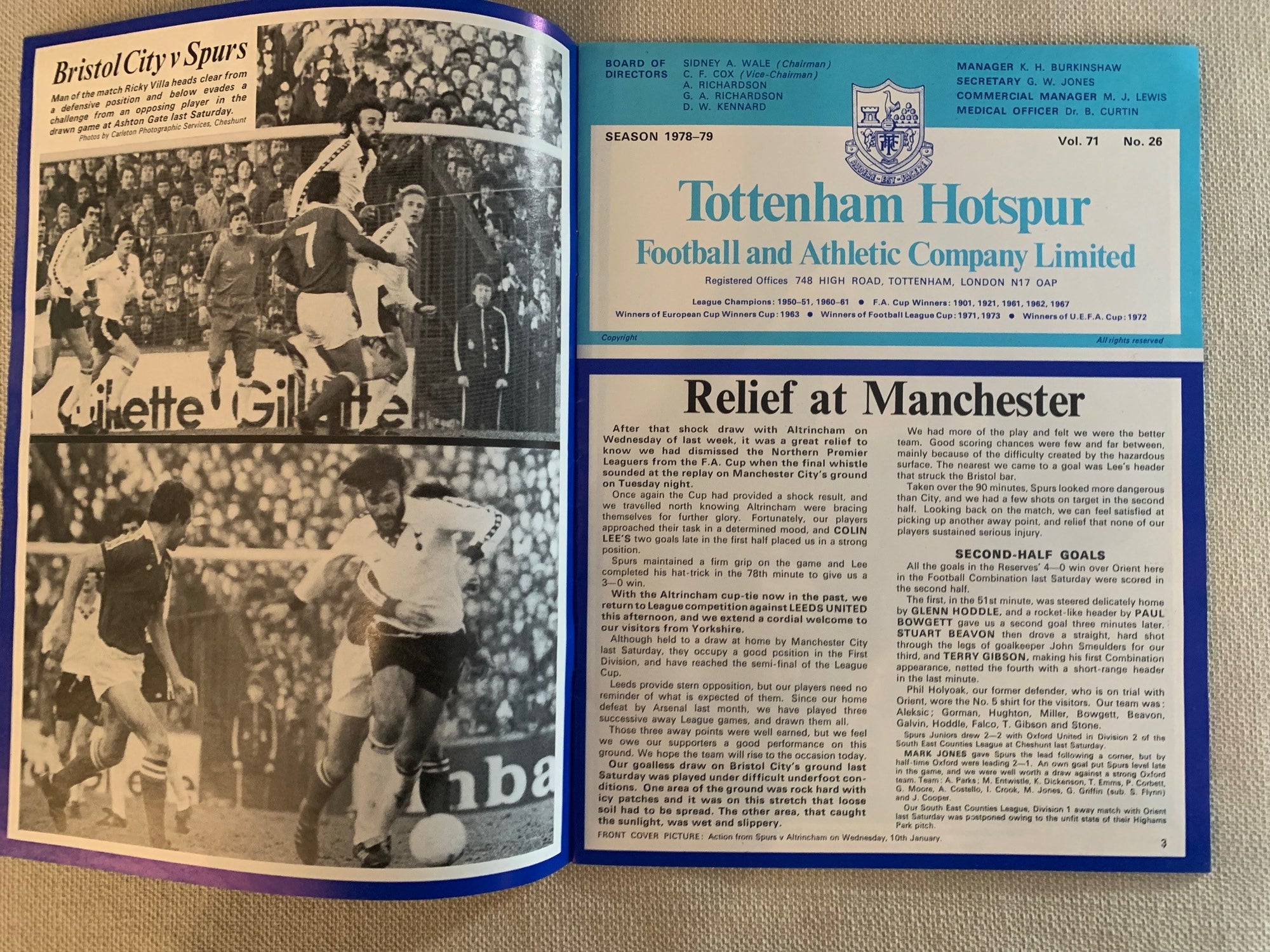 1979- 20.01 - TOTTENHAM HOTSPUR VS LEEDS UNITED
