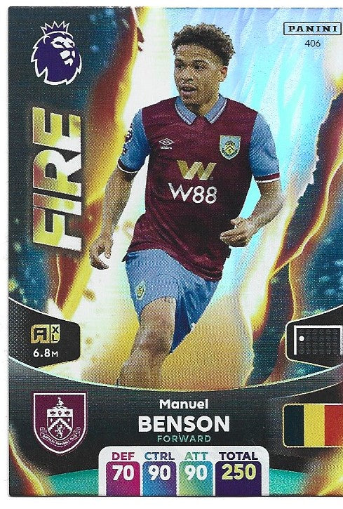 406.  Manuel Benson  - Burnley - FIRE