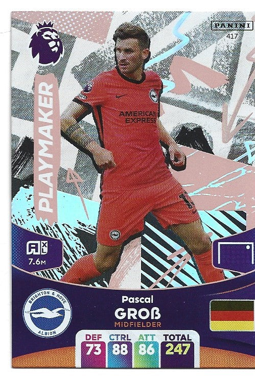 417.  Pascal Groß - Brighton & Hove Albion - PLAYMAKER
