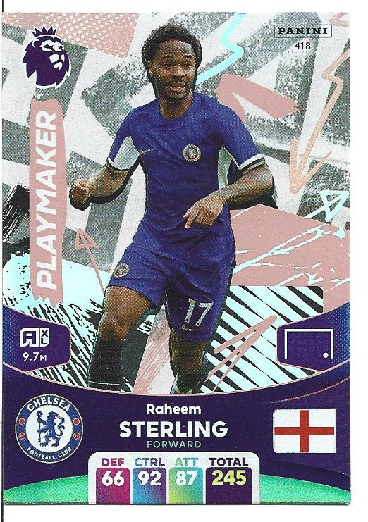 418.  Raheem Sterling  - Chelsea - PLAYMAKER