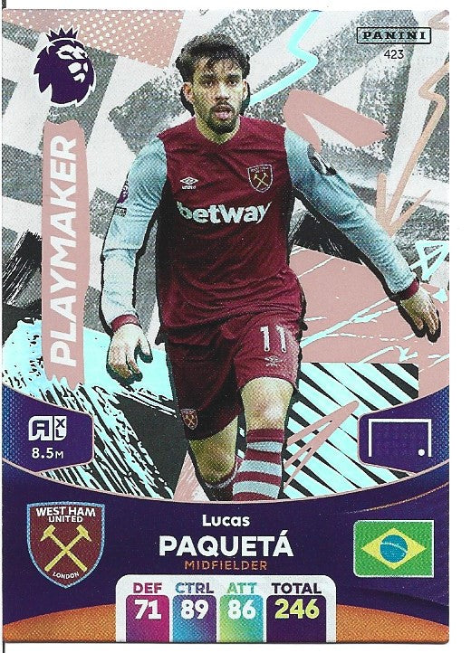 423.  Lucas Paquetá  - West Ham United - PLAYMAKER