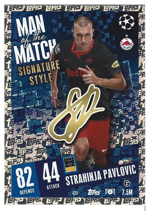 425. STRAHINJA PAVLOVIC - FC SALZBURG - MAN OF THE MATCH SIGNATURE STYLE
