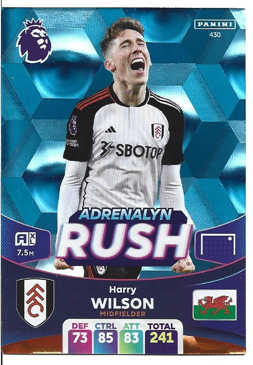 430.  Harry Wilson  - Fulham - ADRENALYN RUSH