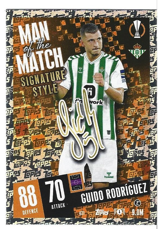 431. GUIDO RODRIGUEZ - REAL BETIS - MAN OF THE MATCH SIGNATURE STYLE