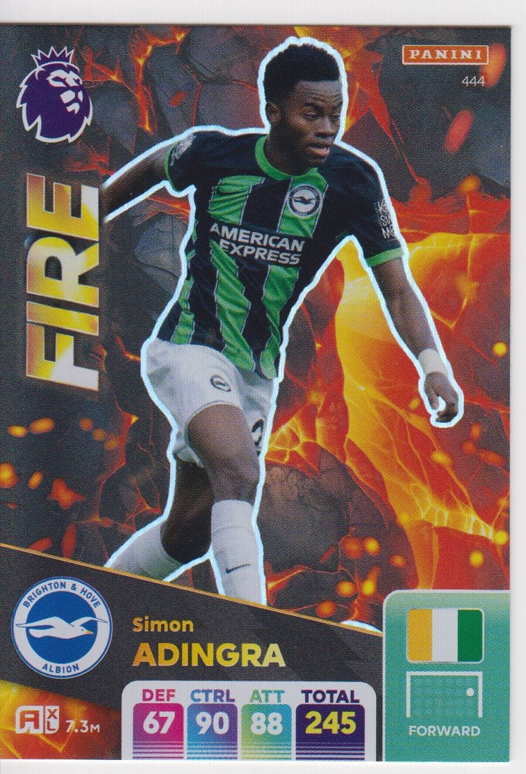 444. SIMON ADINGRA - BRIGTHON & HOVE ALBION - FIRE